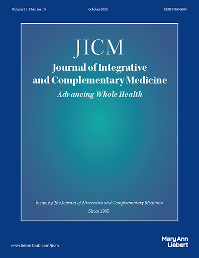 Journal of Integrative and Complementary Medicine journal cover